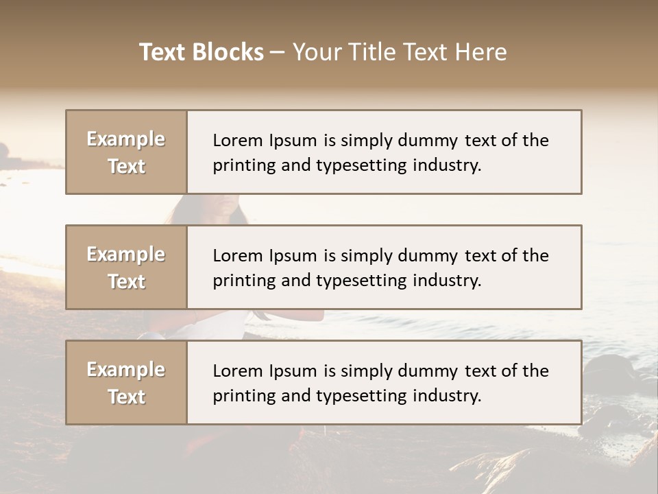 Beauty Bra Yoga PowerPoint Template