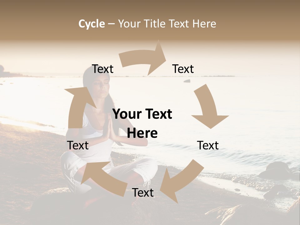 Beauty Bra Yoga PowerPoint Template
