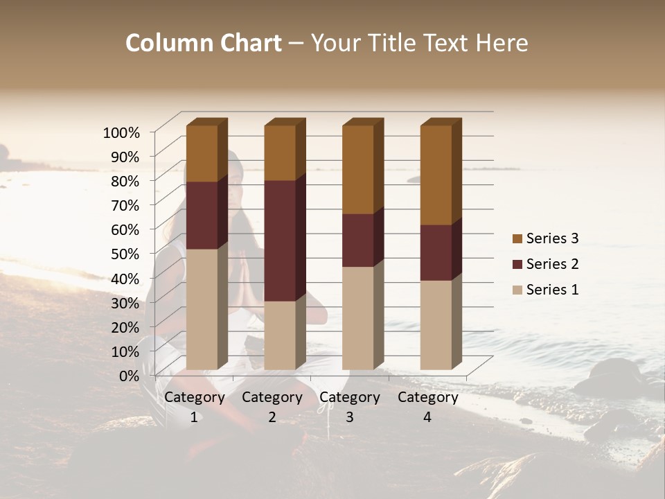 Beauty Bra Yoga PowerPoint Template