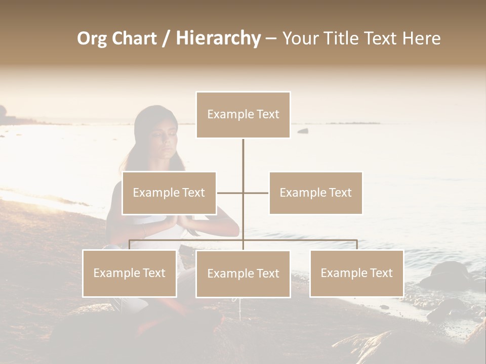 Beauty Bra Yoga PowerPoint Template