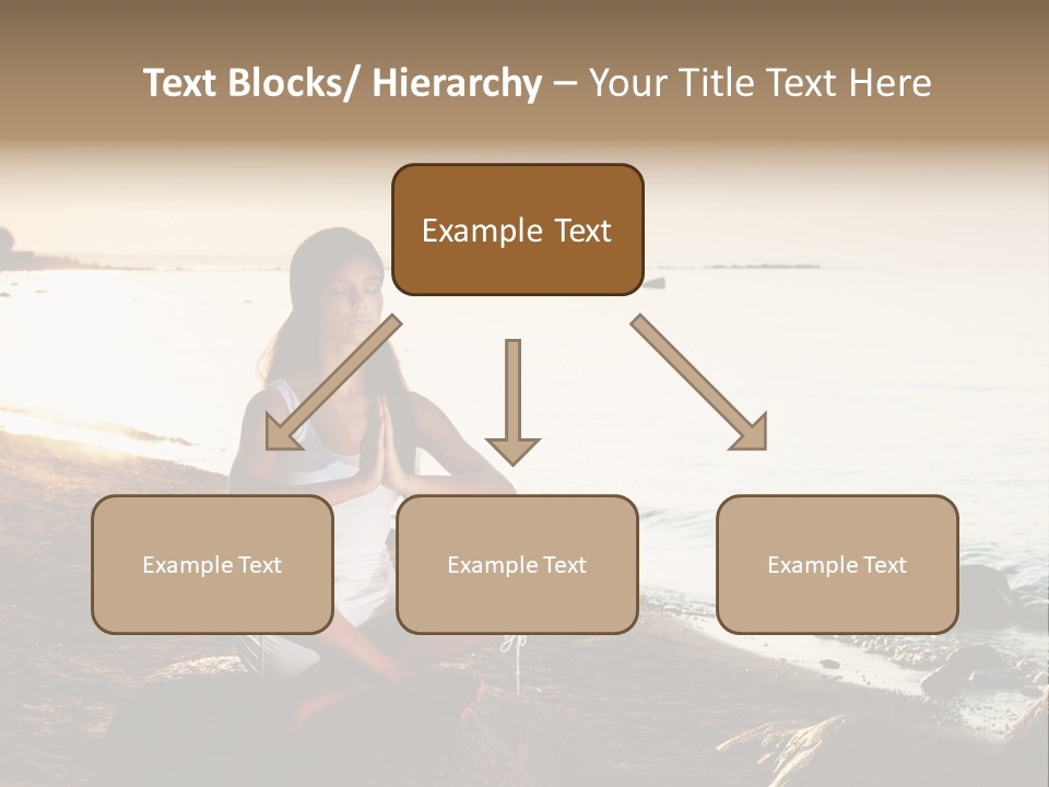 Beauty Bra Yoga PowerPoint Template