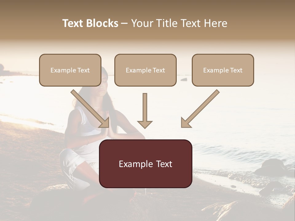 Beauty Bra Yoga PowerPoint Template