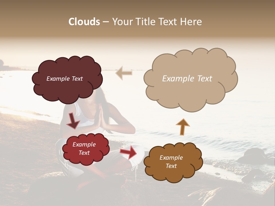 Beauty Bra Yoga PowerPoint Template