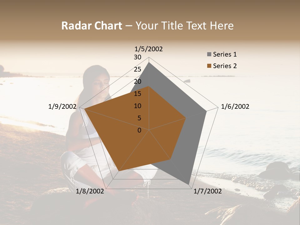 Beauty Bra Yoga PowerPoint Template