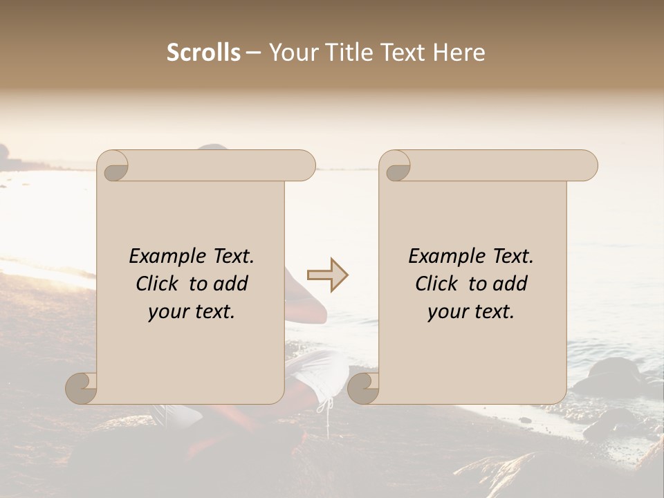 Beauty Bra Yoga PowerPoint Template