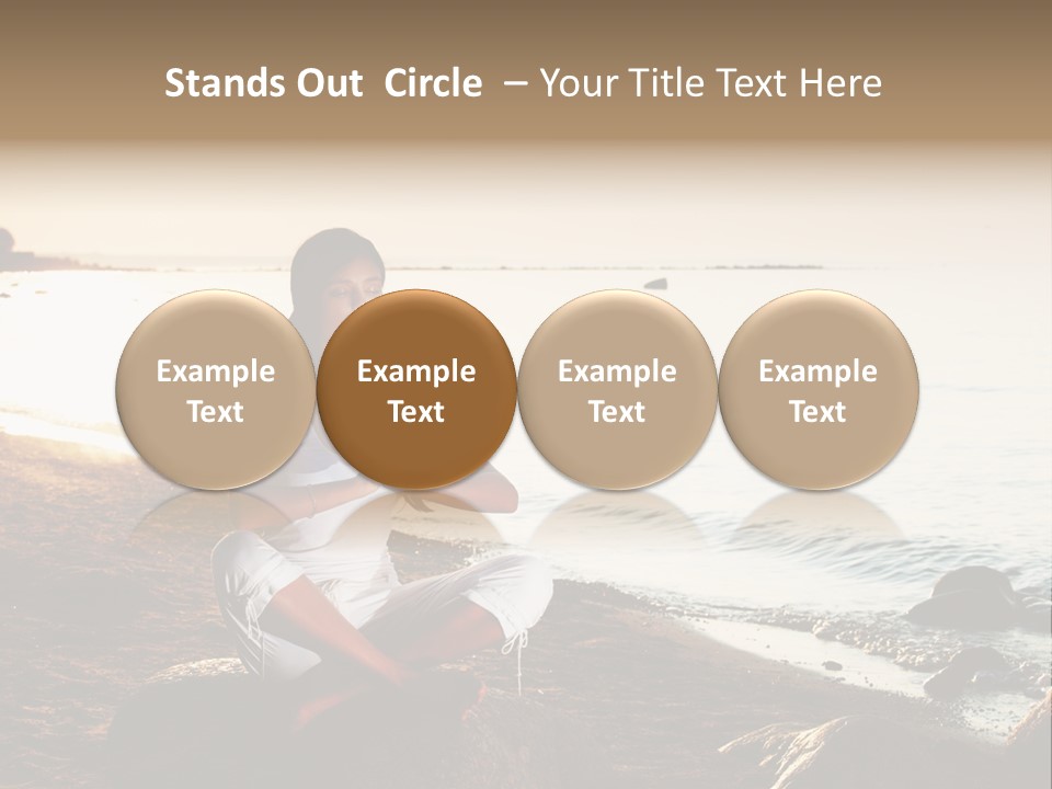 Beauty Bra Yoga PowerPoint Template