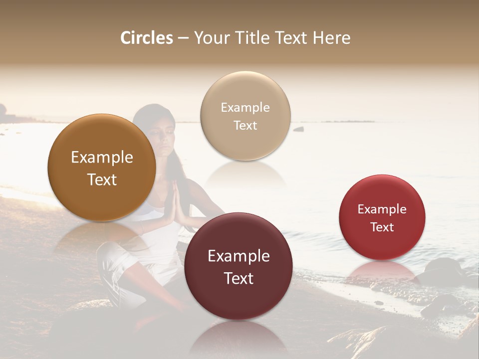 Beauty Bra Yoga PowerPoint Template