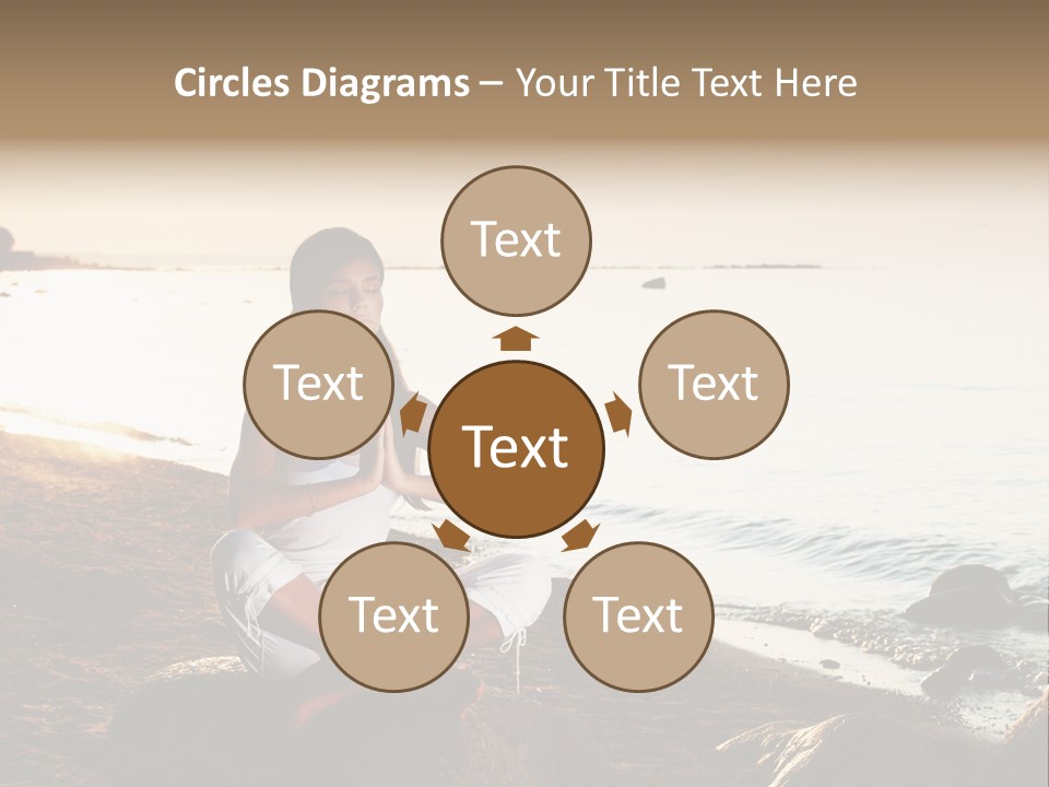 Beauty Bra Yoga PowerPoint Template