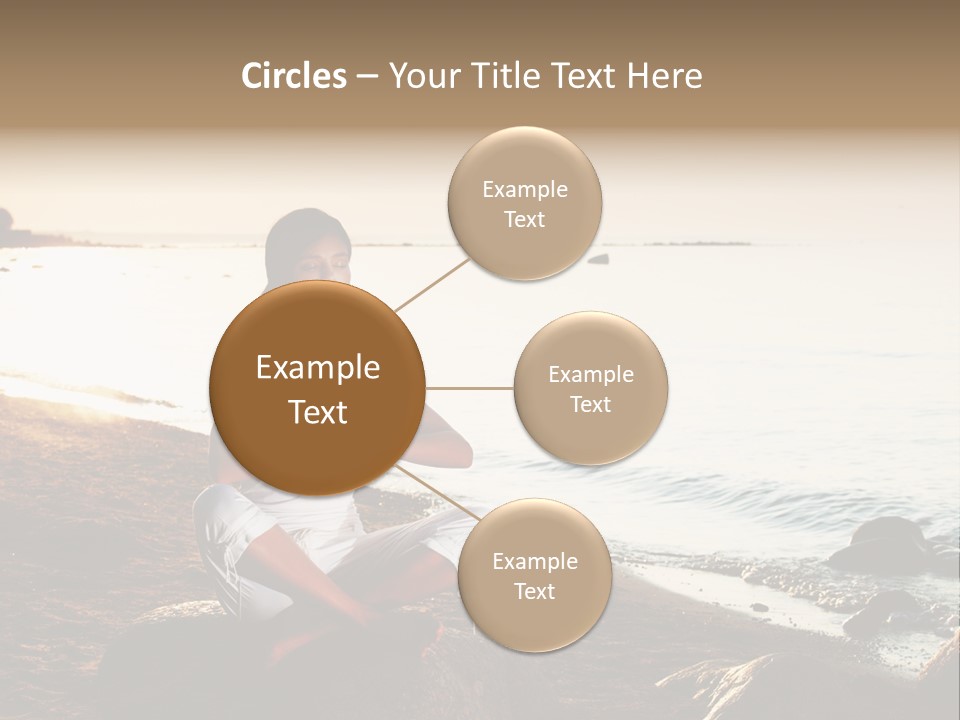 Beauty Bra Yoga PowerPoint Template