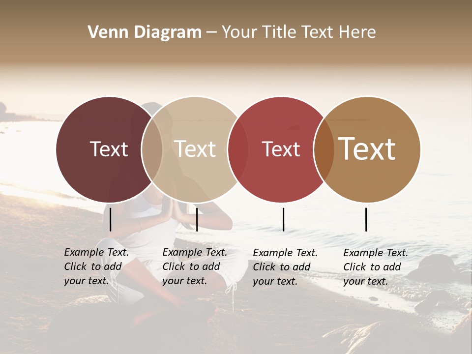 Beauty Bra Yoga PowerPoint Template