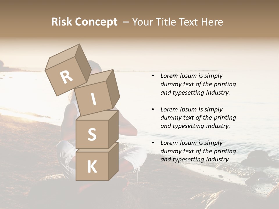 Beauty Bra Yoga PowerPoint Template