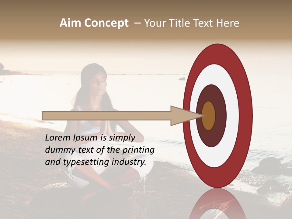 Beauty Bra Yoga PowerPoint Template