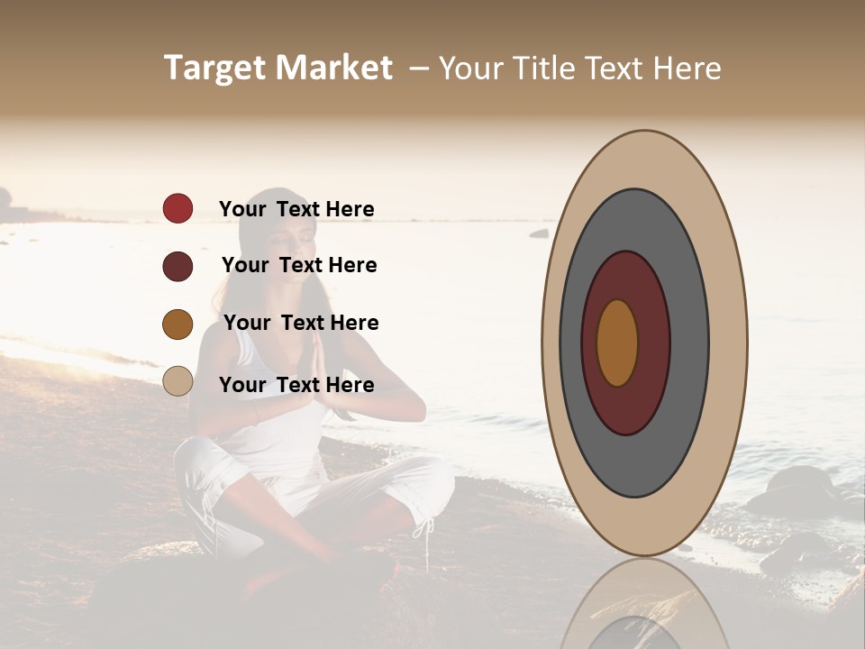 Beauty Bra Yoga PowerPoint Template