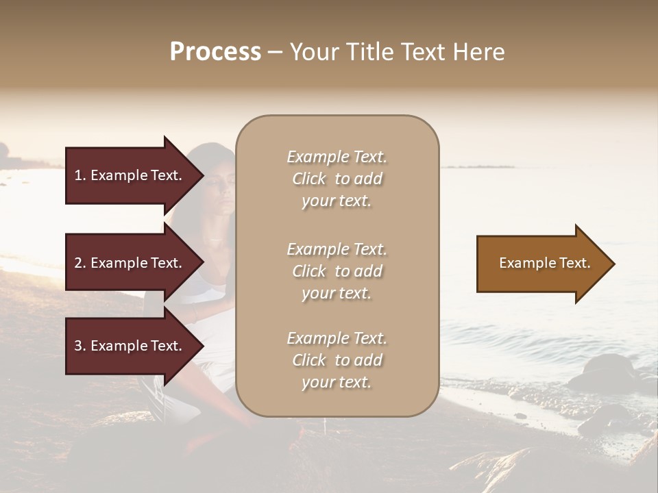 Beauty Bra Yoga PowerPoint Template