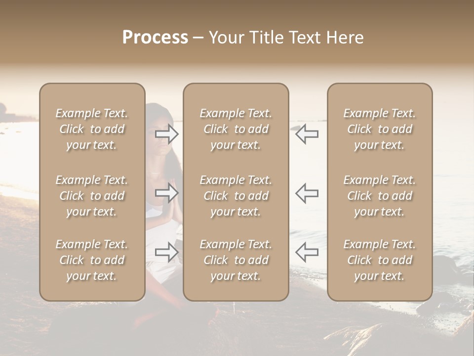 Beauty Bra Yoga PowerPoint Template
