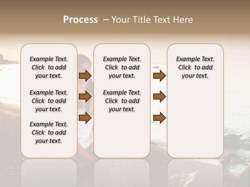 Beauty Bra Yoga PowerPoint Template
