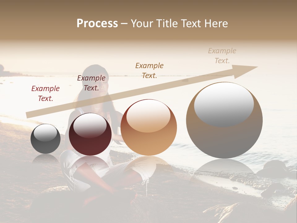 Beauty Bra Yoga PowerPoint Template