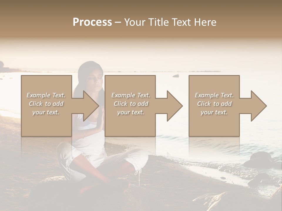 Beauty Bra Yoga PowerPoint Template