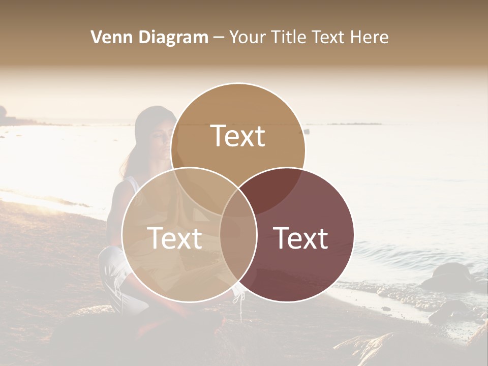 Beauty Bra Yoga PowerPoint Template