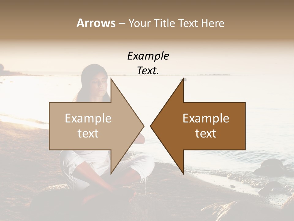 Beauty Bra Yoga PowerPoint Template