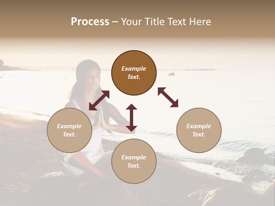 Beauty Bra Yoga PowerPoint Template