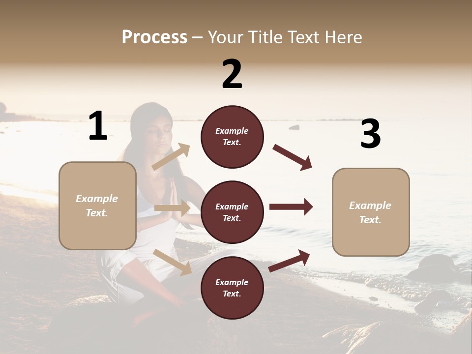 Beauty Bra Yoga PowerPoint Template