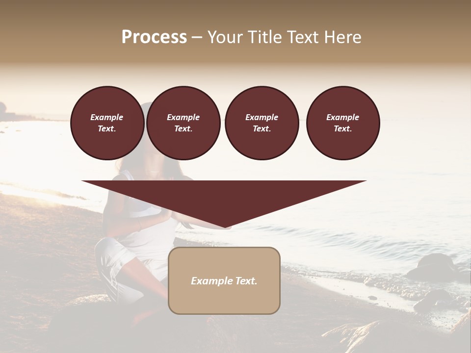 Beauty Bra Yoga PowerPoint Template