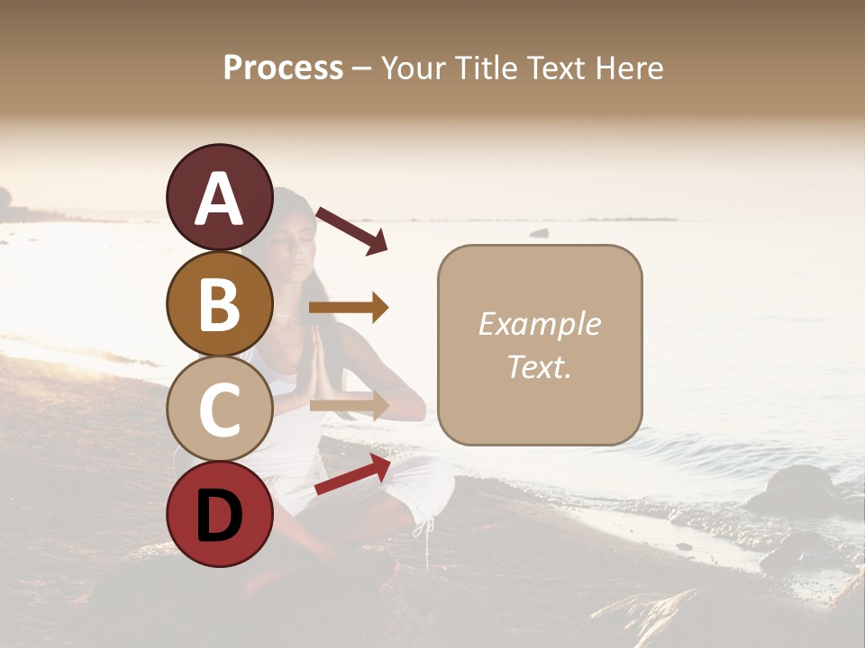 Beauty Bra Yoga PowerPoint Template