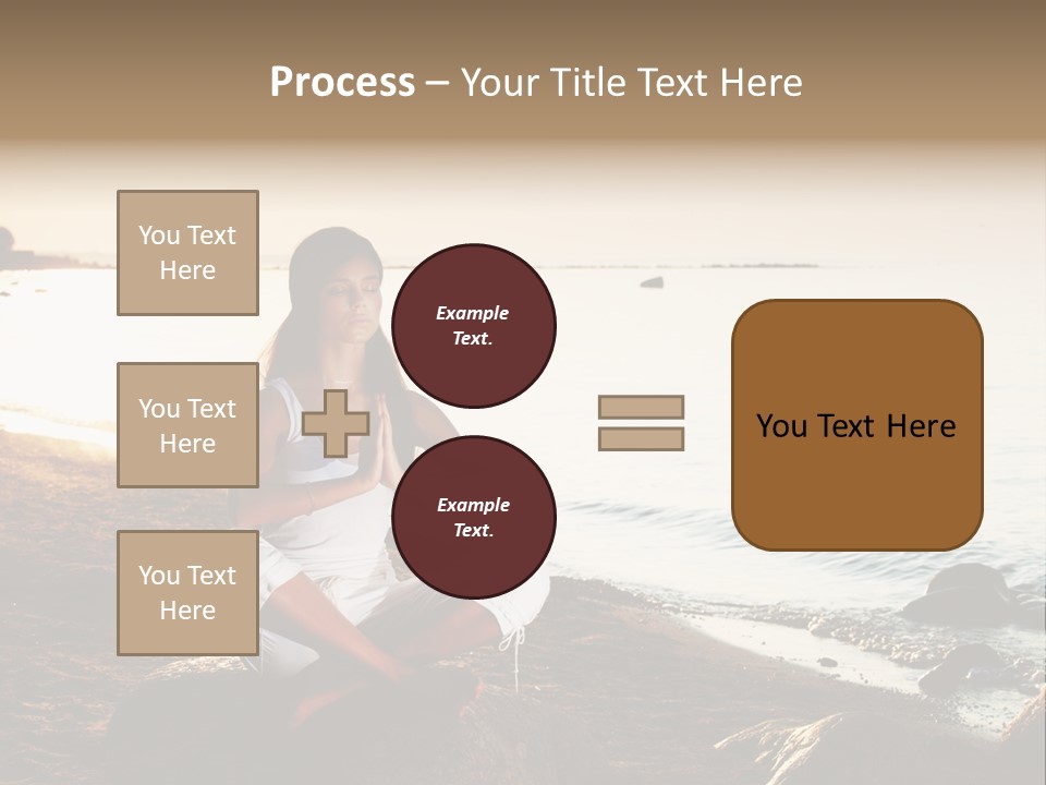 Beauty Bra Yoga PowerPoint Template