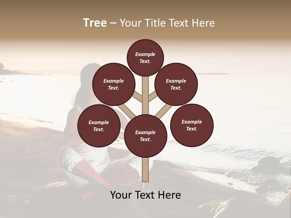 Beauty Bra Yoga PowerPoint Template