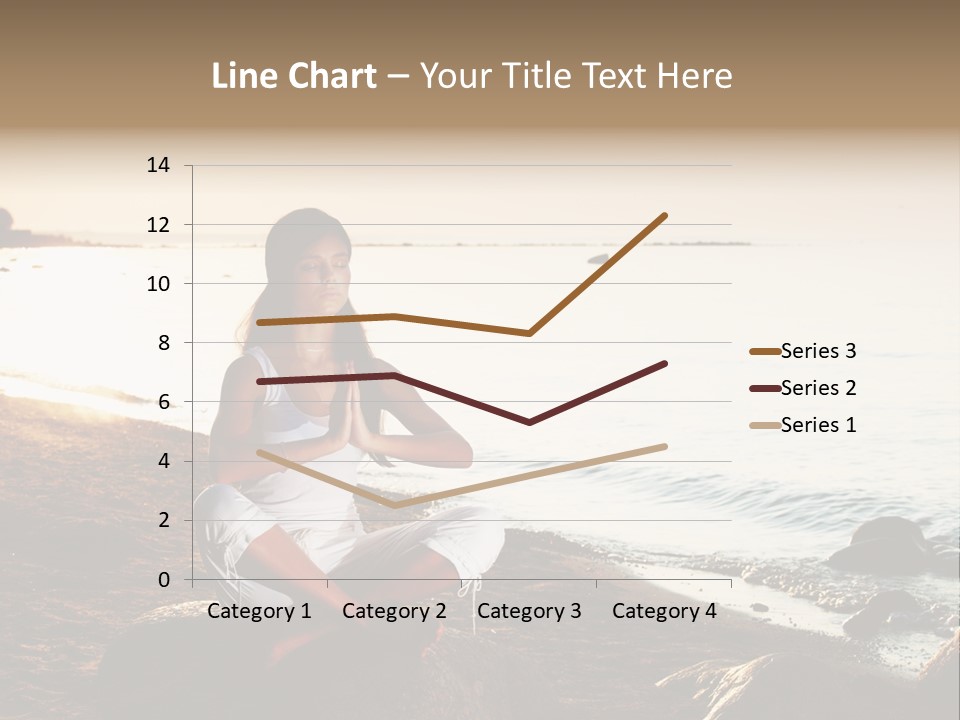 Beauty Bra Yoga PowerPoint Template