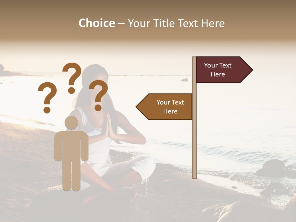 Beauty Bra Yoga PowerPoint Template