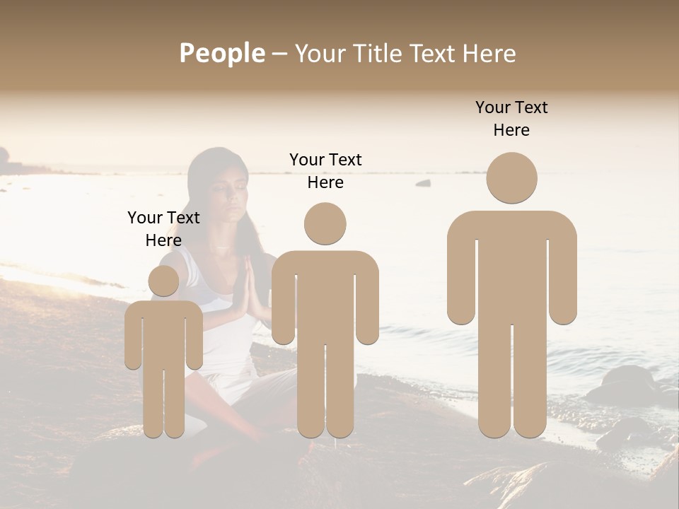 Beauty Bra Yoga PowerPoint Template