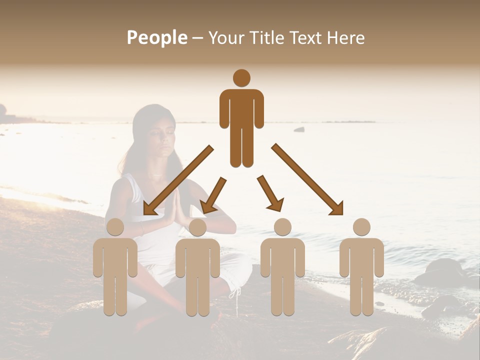 Beauty Bra Yoga PowerPoint Template