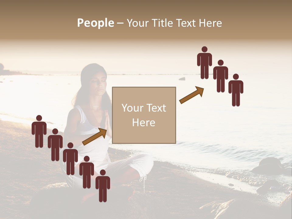 Beauty Bra Yoga PowerPoint Template