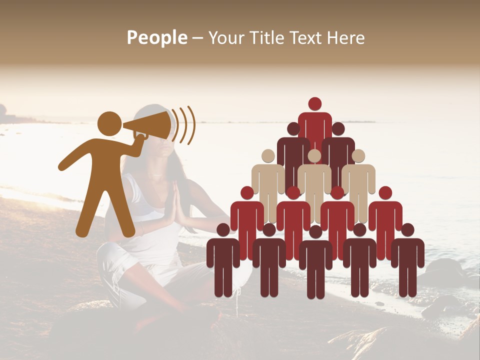 Beauty Bra Yoga PowerPoint Template