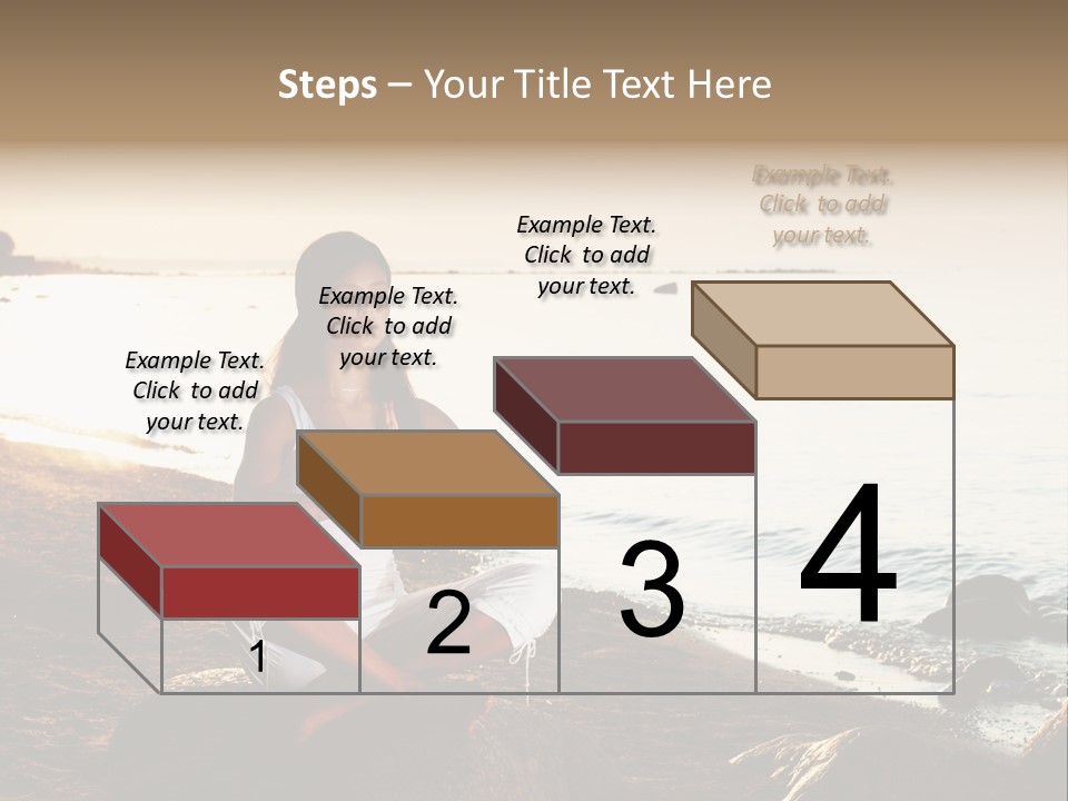 Beauty Bra Yoga PowerPoint Template