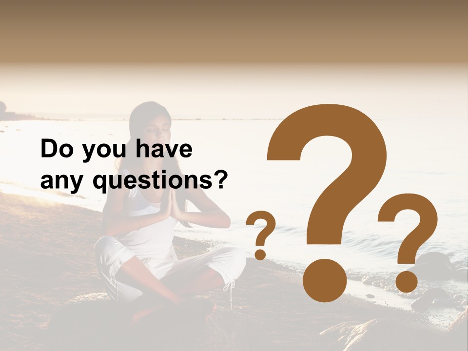 Beauty Bra Yoga PowerPoint Template