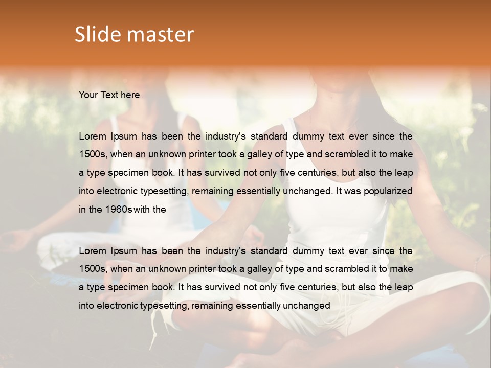 Mental Resort Girl PowerPoint Template