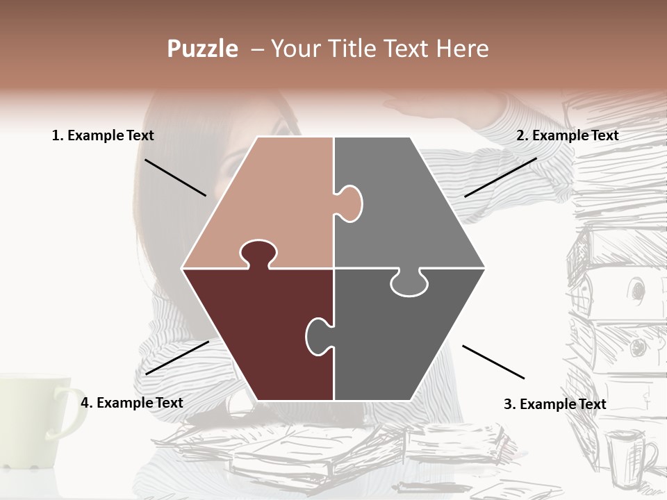 Female Portrait Beautiful PowerPoint Template