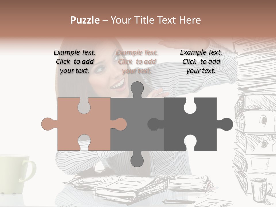 Female Portrait Beautiful PowerPoint Template