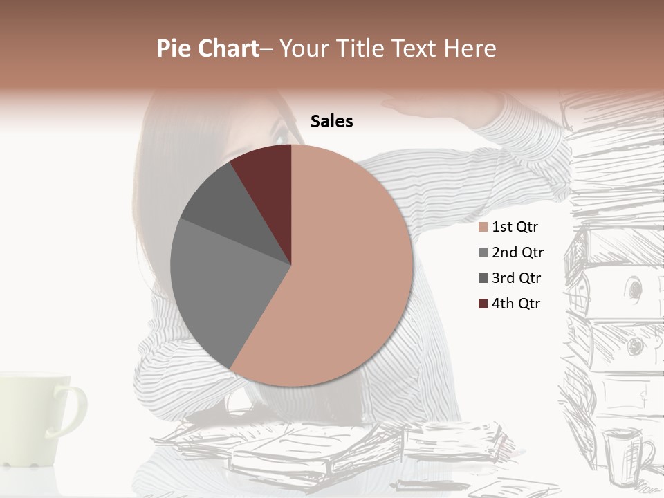 Female Portrait Beautiful PowerPoint Template