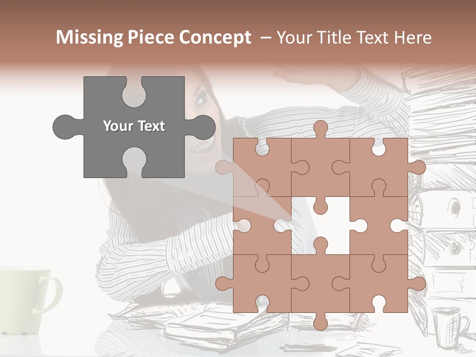 Female Portrait Beautiful PowerPoint Template