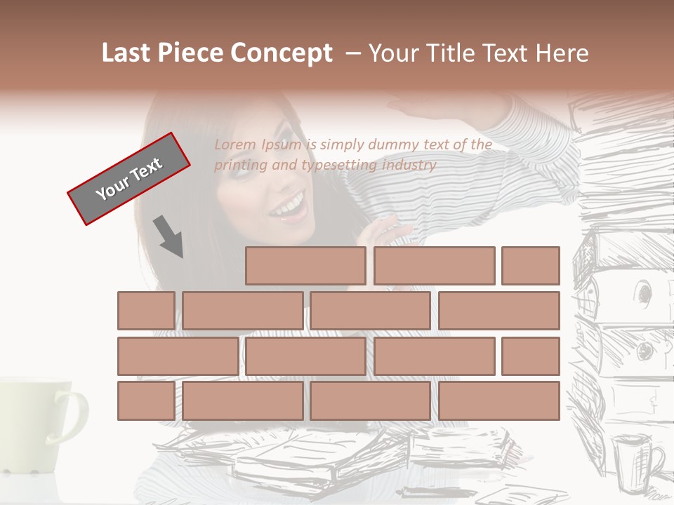 Female Portrait Beautiful PowerPoint Template