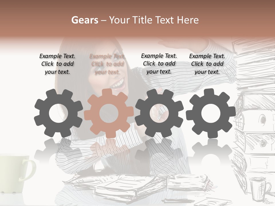 Female Portrait Beautiful PowerPoint Template