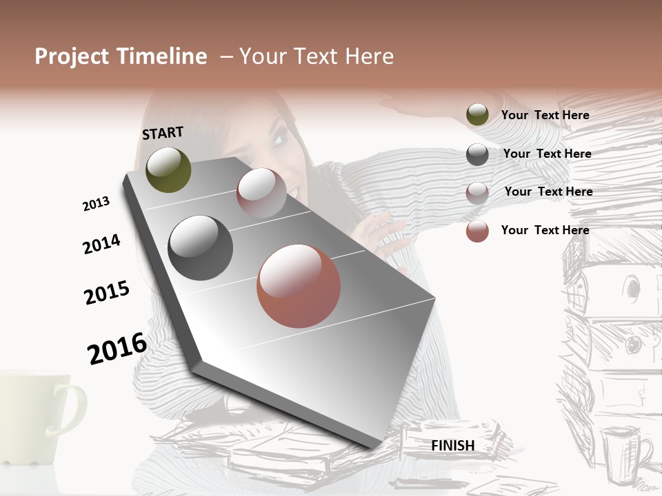 Female Portrait Beautiful PowerPoint Template