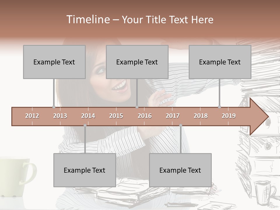 Female Portrait Beautiful PowerPoint Template