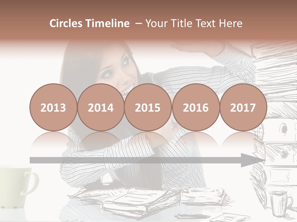 Female Portrait Beautiful PowerPoint Template