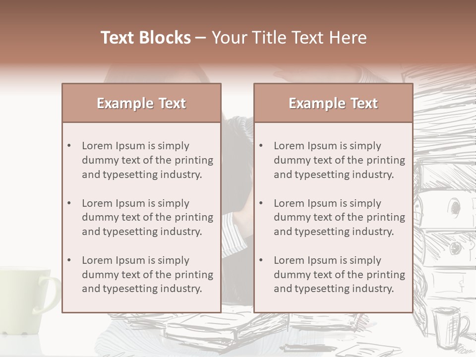 Female Portrait Beautiful PowerPoint Template