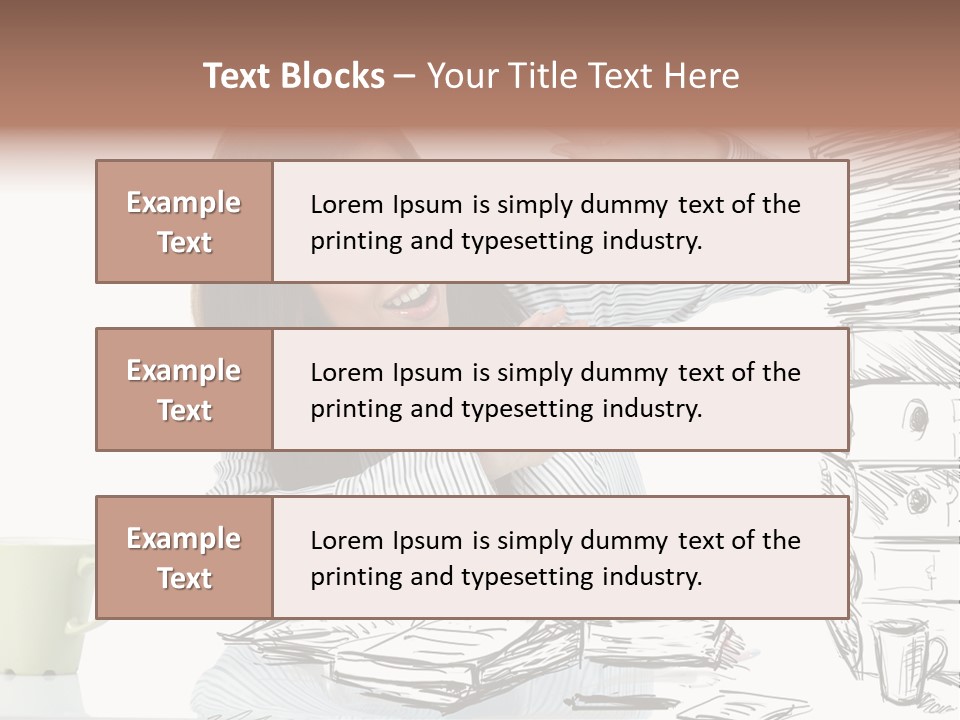 Female Portrait Beautiful PowerPoint Template